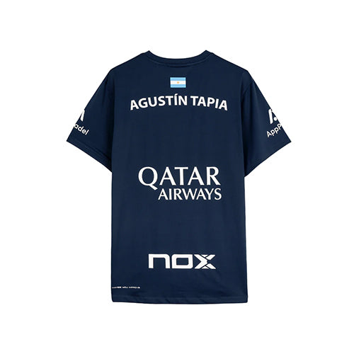 Nox Agustin Tapia 24 Sponsors AT10 Navy Blue T-Shirt